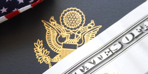 money usa passport header